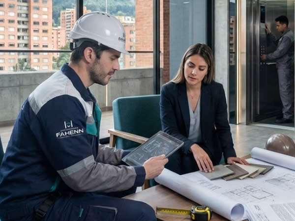 Confíe en el acompañamiento técnico de Ascensores Fahenn para planear, instalar y entregar su proyecto de ascensores con respaldo experto y claro en Bogotá, Colombia